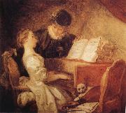 Jean Honore Fragonard The Music Lesson Sweden oil painting artist